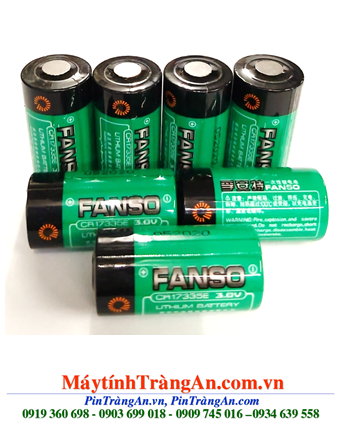 FANSO CR17335; Pin nuôi nguồn FANSO CR17335 lithium 3.0v 2/3A 1500mAh chính hãng _Xuất xứ China 